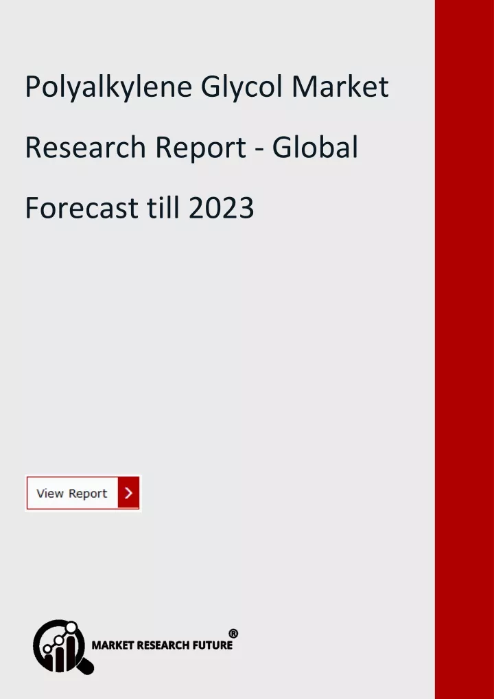 polyalkylene glycol market research report global