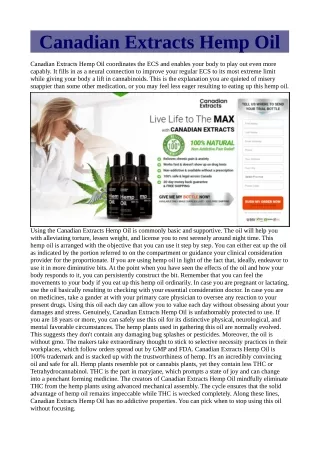 http://slimfitpills.com/canadian-extracts-hemp-oil-ca/