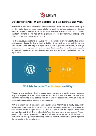 wordpress vs php which is better for your