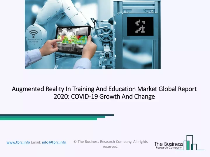 augmented reality in training and education market global report 2020 covid 19 growth and change