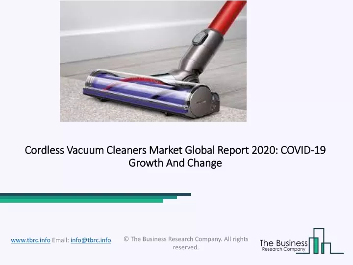 cordless vacuum cleaners market global report 2020 covid 19 growth and change