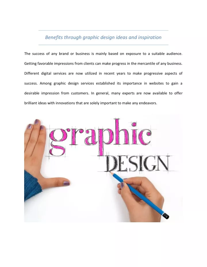 benefits through graphic design ideas
