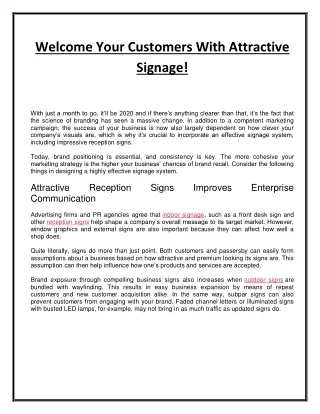 Custom Signage Makers Company