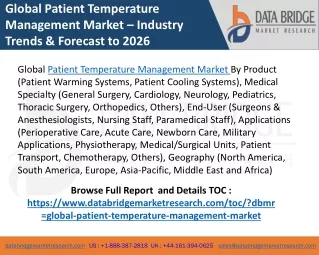 global patient temperature management market