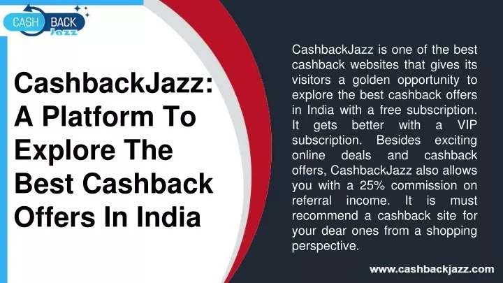 cashbackjazz is one of the best cashback websites