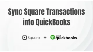 Sync Square Transactions into QuickBooks Online