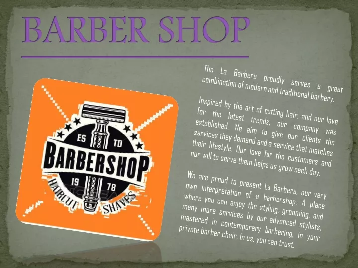 barber shop