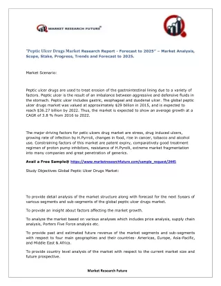 peptic ulcer drugs market research report
