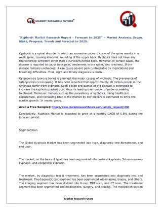 kyphosis market research report forecast to 2025