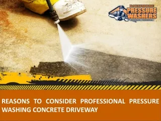 Reasons to Consider Professional Pressure Washing Concrete Driveway