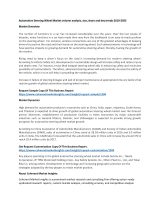 automotive steering wheel market volume analysis