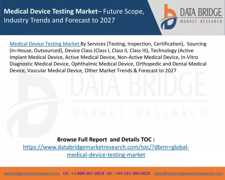 medical device testing market future scope