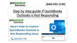 step by step guide if quickbooks outlooks is not responding