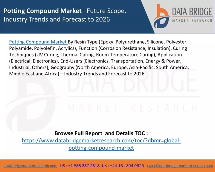 potting compound market future scope industry