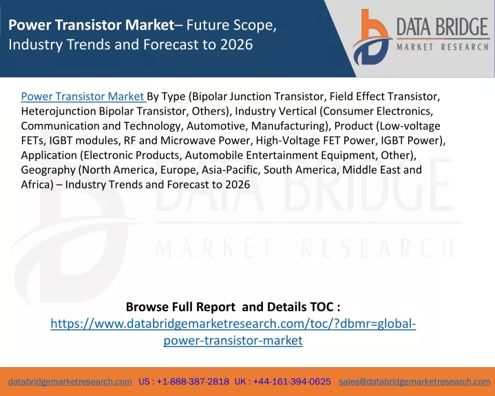 power transistor market future scope industry