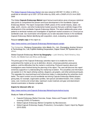 the global capsule endoscopy market size