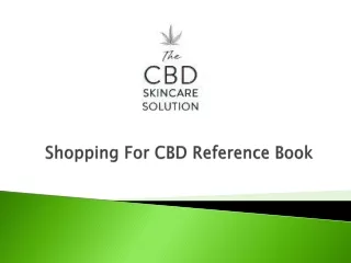 Shopping For CBD Reference Book - www.docsingal.com