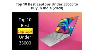 Top 10 Best Laptops Under 35000 to Buy in 2020