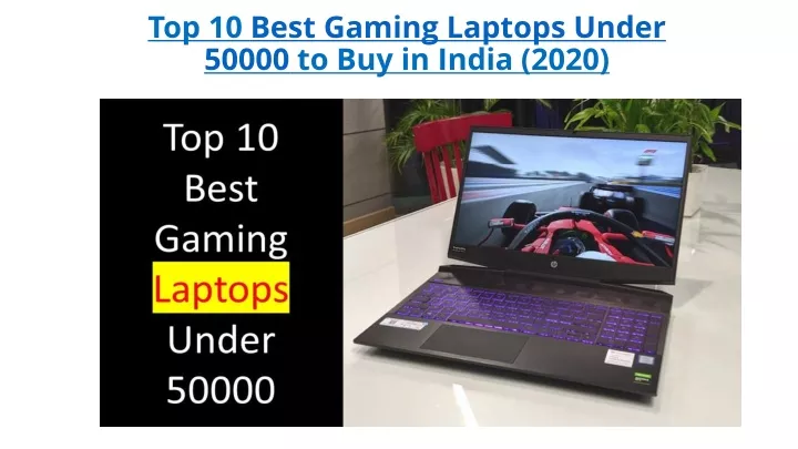 top 10 best gaming laptops under 50000 to buy in india 2020