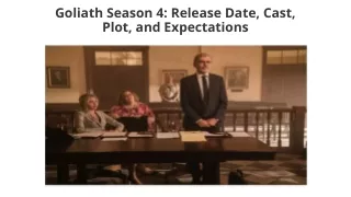 Goliath Season 4