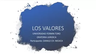 LOS VALORES