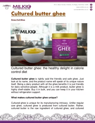 Cultured Butter Ghee