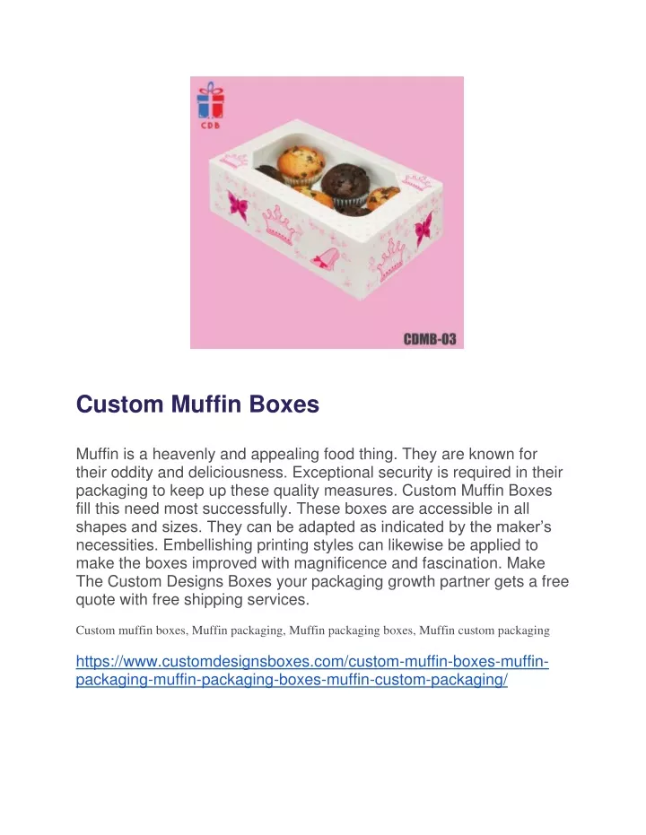 custom muffin boxes