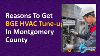 Reasons To Get BGE HVAC Tune-up In Montgomery County