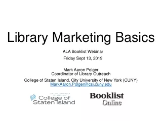 library marketing basics