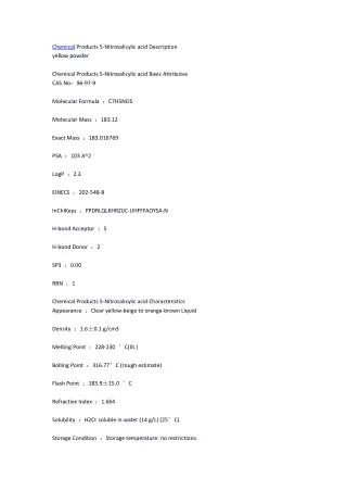 chemical products 5 nitrosalicylic acid