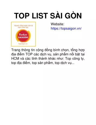 top list s i g n