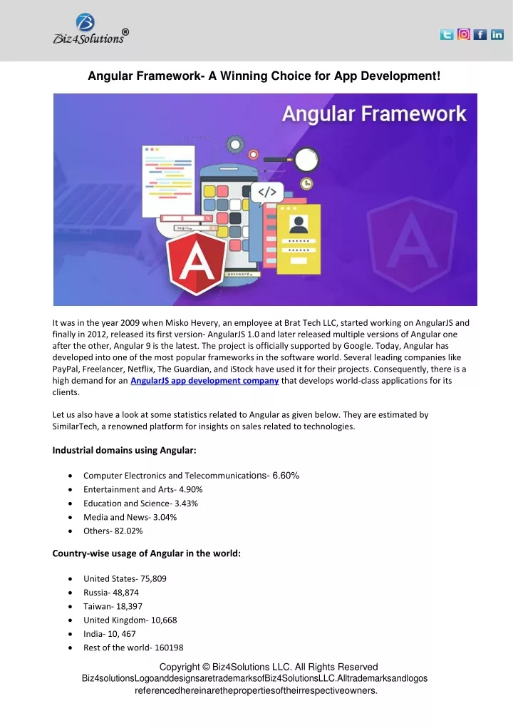 angular framework a winning choice