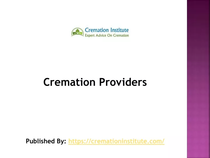 cremation providers published by https