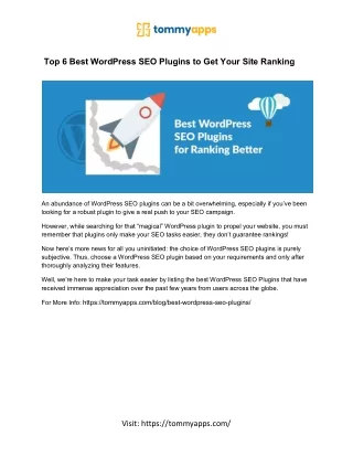 top 6 best wordpress seo plugins to get your site