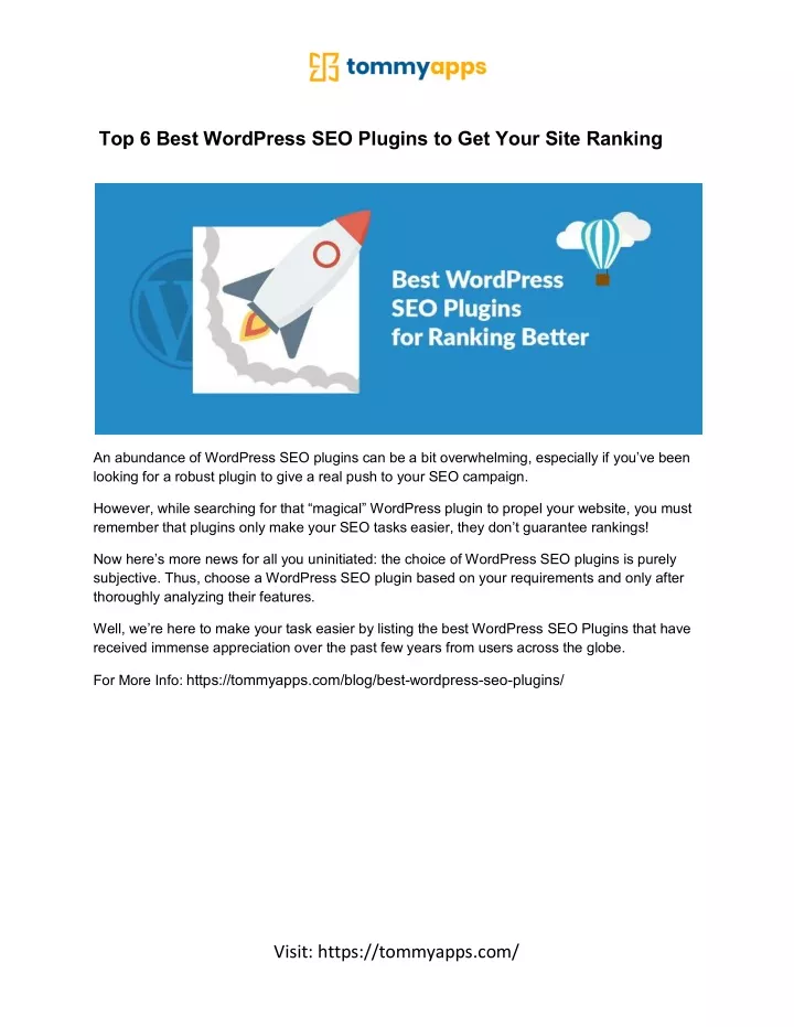 top 6 best wordpress seo plugins to get your site