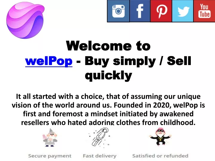 welcome to welpop buy simply sell quickly
