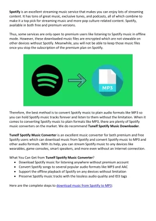 How to Download Spotify Music to MP3