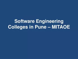 software engineering colleges in pune mitaoe