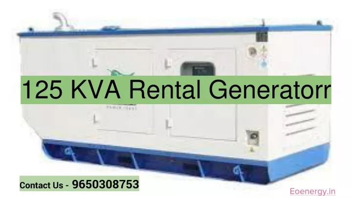 125 kva rental generatorr