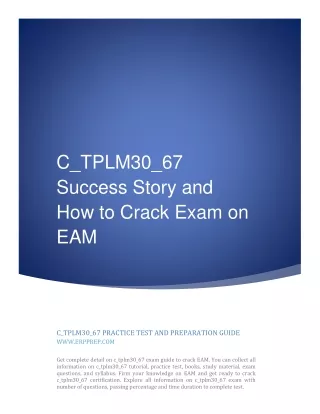 c tplm30 67 success story and how to crack exam