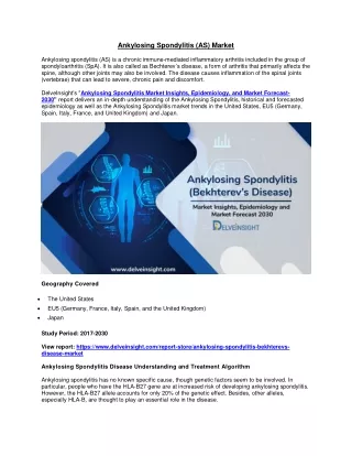 ankylosing spondylitis as market