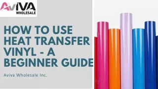 HOW TO USE HEAT TRANSFER VINYL - A BEGINNER GUIDE