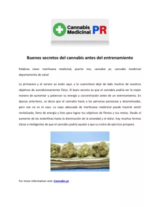 Cannabis Medicinal En Puerto Rico – FAQs - Cannabis Medicinal