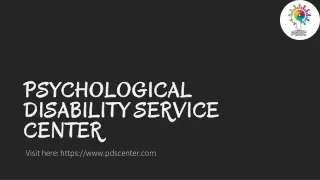 psychological disability service center