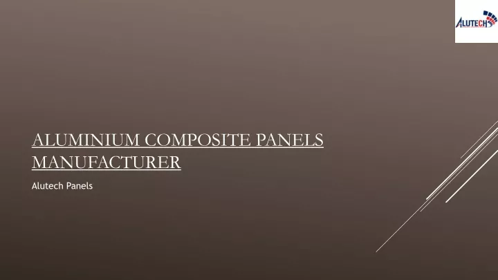 aluminium composite panels manufacturer