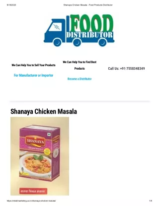 Food product distributor in Pune