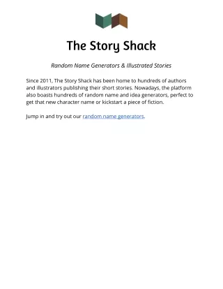 the story shack