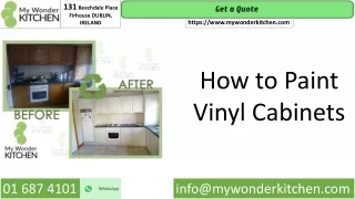 How to Paint Vinyl Cabinets