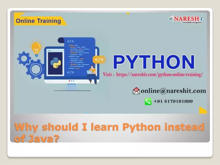 why should i learn python instead of java