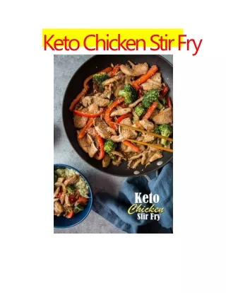 keto chicken stir fry